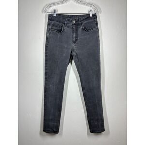 COS Mens Slim Fit Jeans 30x32 (Actual 29x29) Mid Rise Faded Black Grey Denim